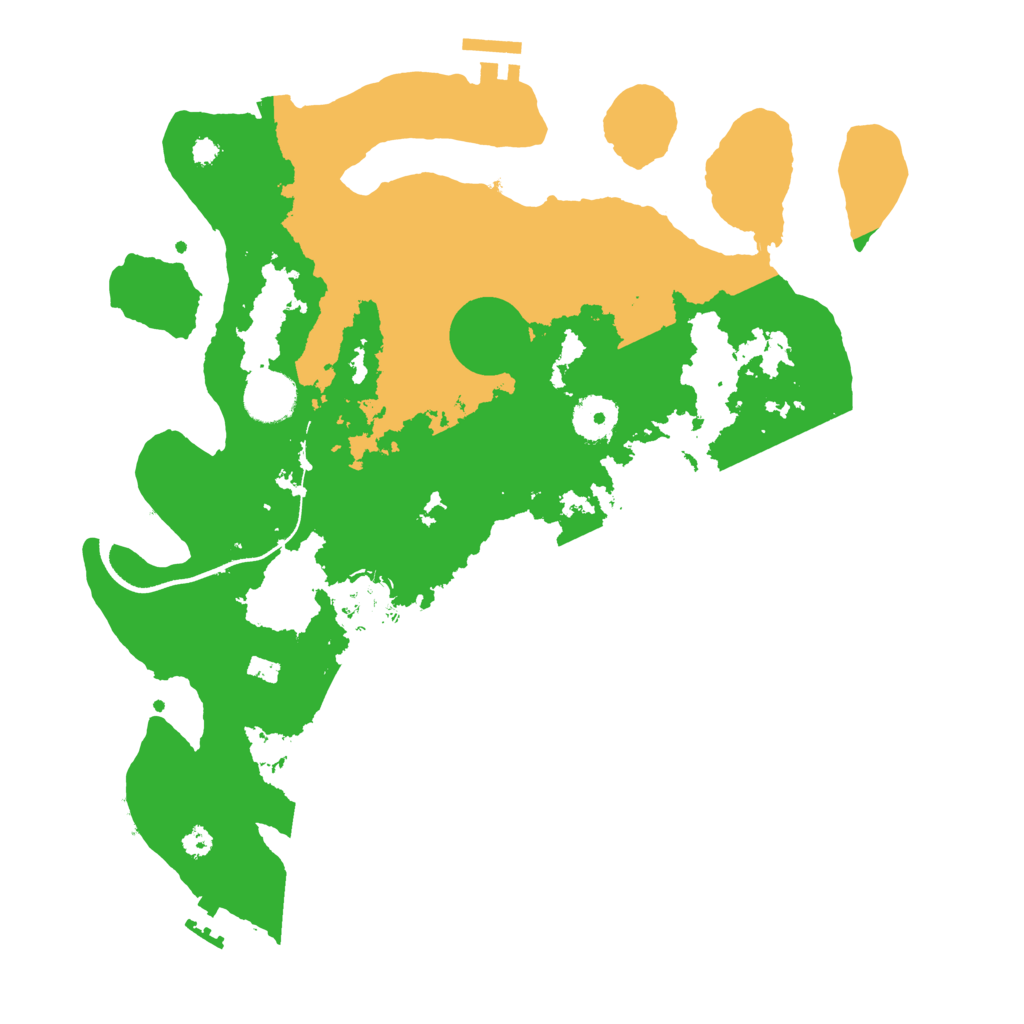 Biome Rust Map: Procedural Map, Size: 3500, Seed: 94728545