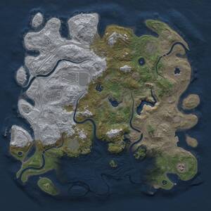 Thumbnail Rust Map: Procedural Map, Size: 4250, Seed: 2089218221, 14 Monuments