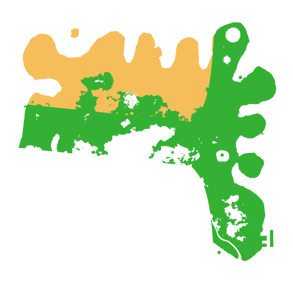 Biome Rust Map: Procedural Map, Size: 3500, Seed: 471417641