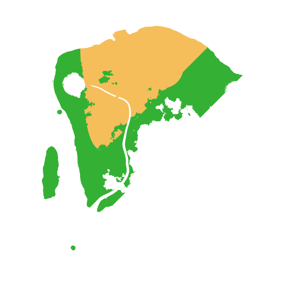 Biome Rust Map: Procedural Map, Size: 2500, Seed: 622673912