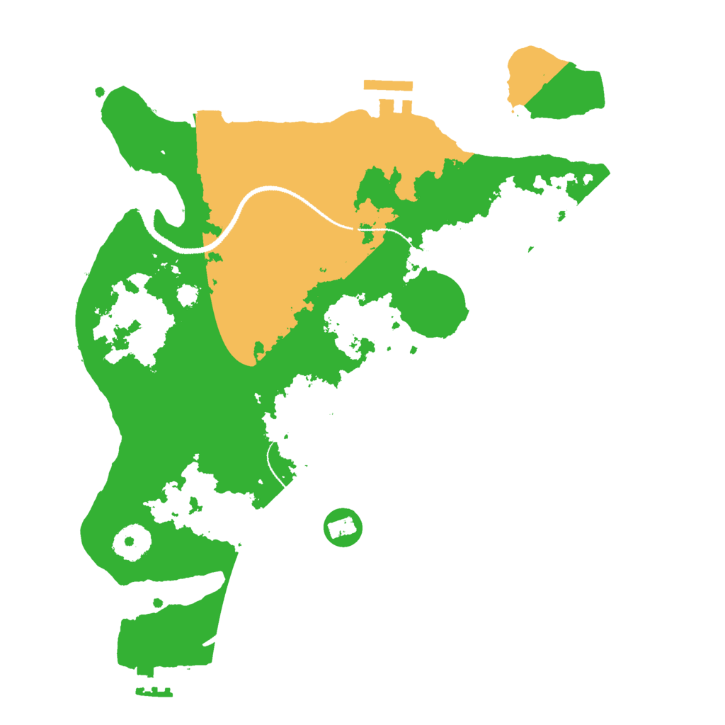 Biome Rust Map: Procedural Map, Size: 3000, Seed: 431234