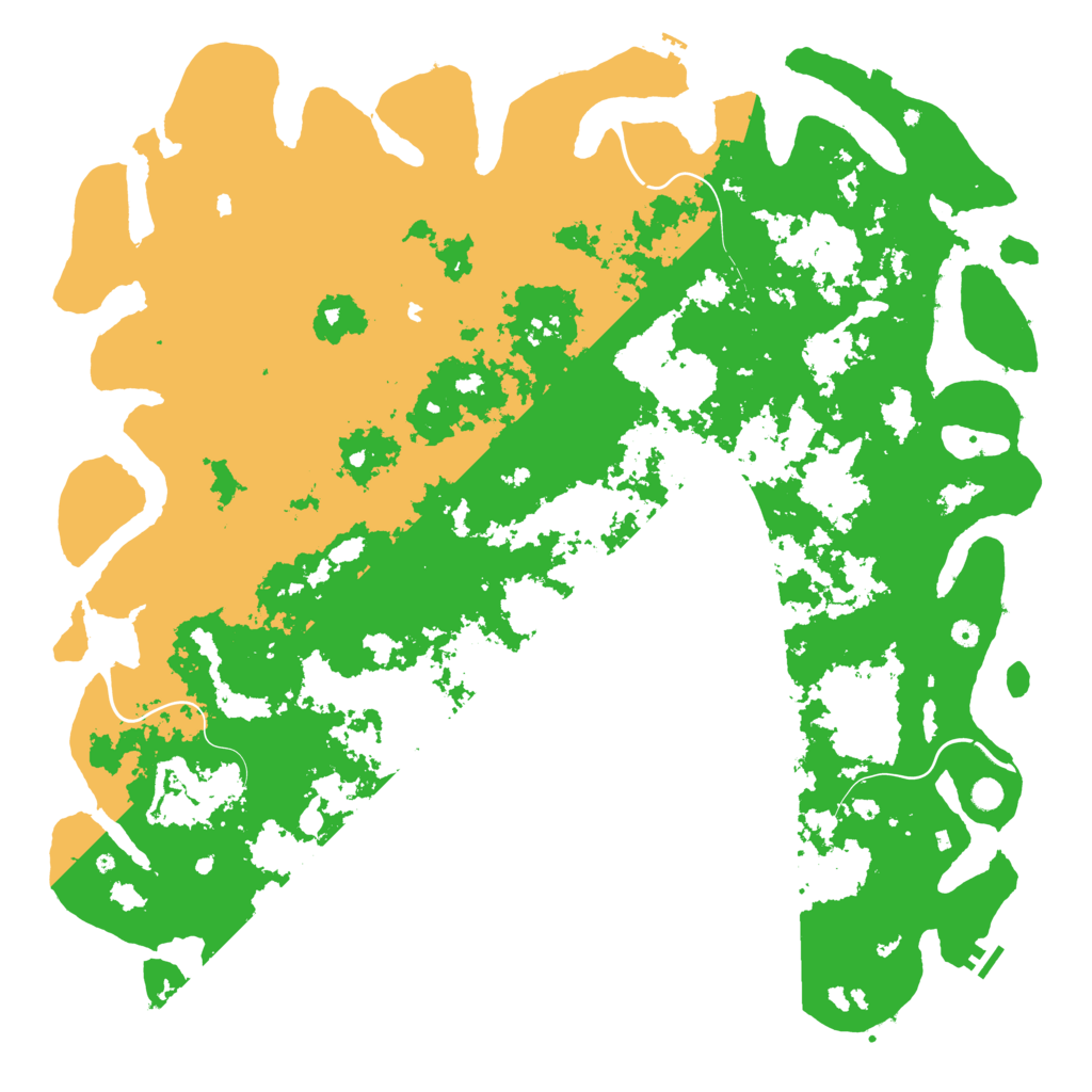 Biome Rust Map: Procedural Map, Size: 6000, Seed: 875360803