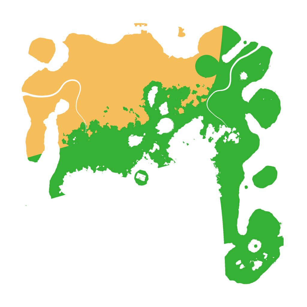 Biome Rust Map: Procedural Map, Size: 3600, Seed: 466
