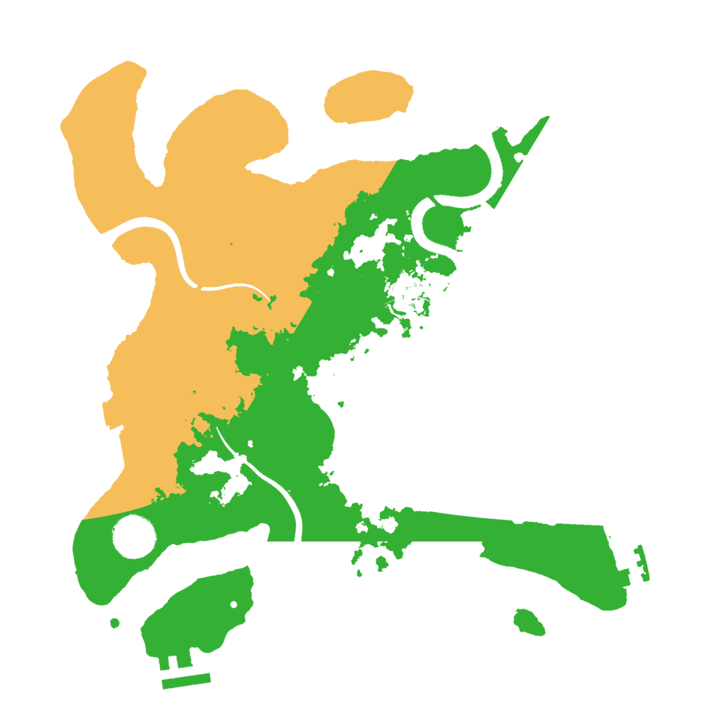 Biome Rust Map: Procedural Map, Size: 3000, Seed: 58888