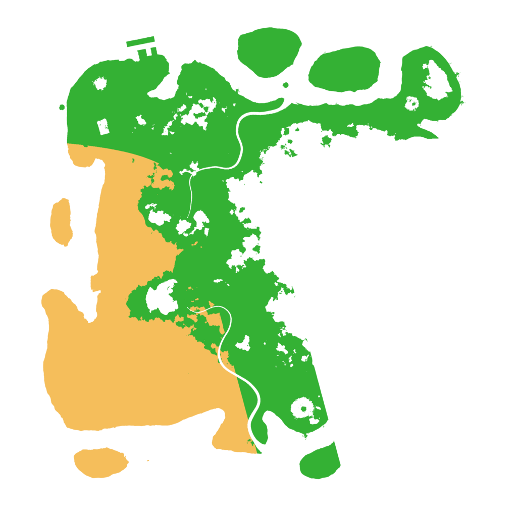 Biome Rust Map: Procedural Map, Size: 3700, Seed: 4204