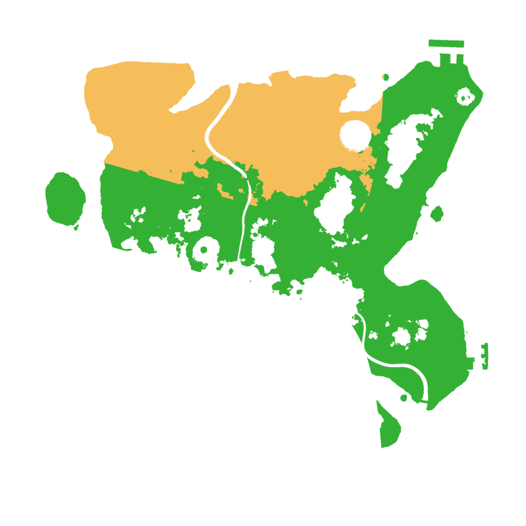 Biome Rust Map: Procedural Map, Size: 3000, Seed: 268424166