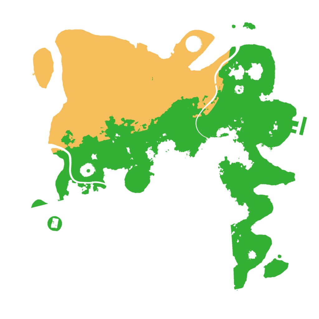 Biome Rust Map: Procedural Map, Size: 3500, Seed: 250406108