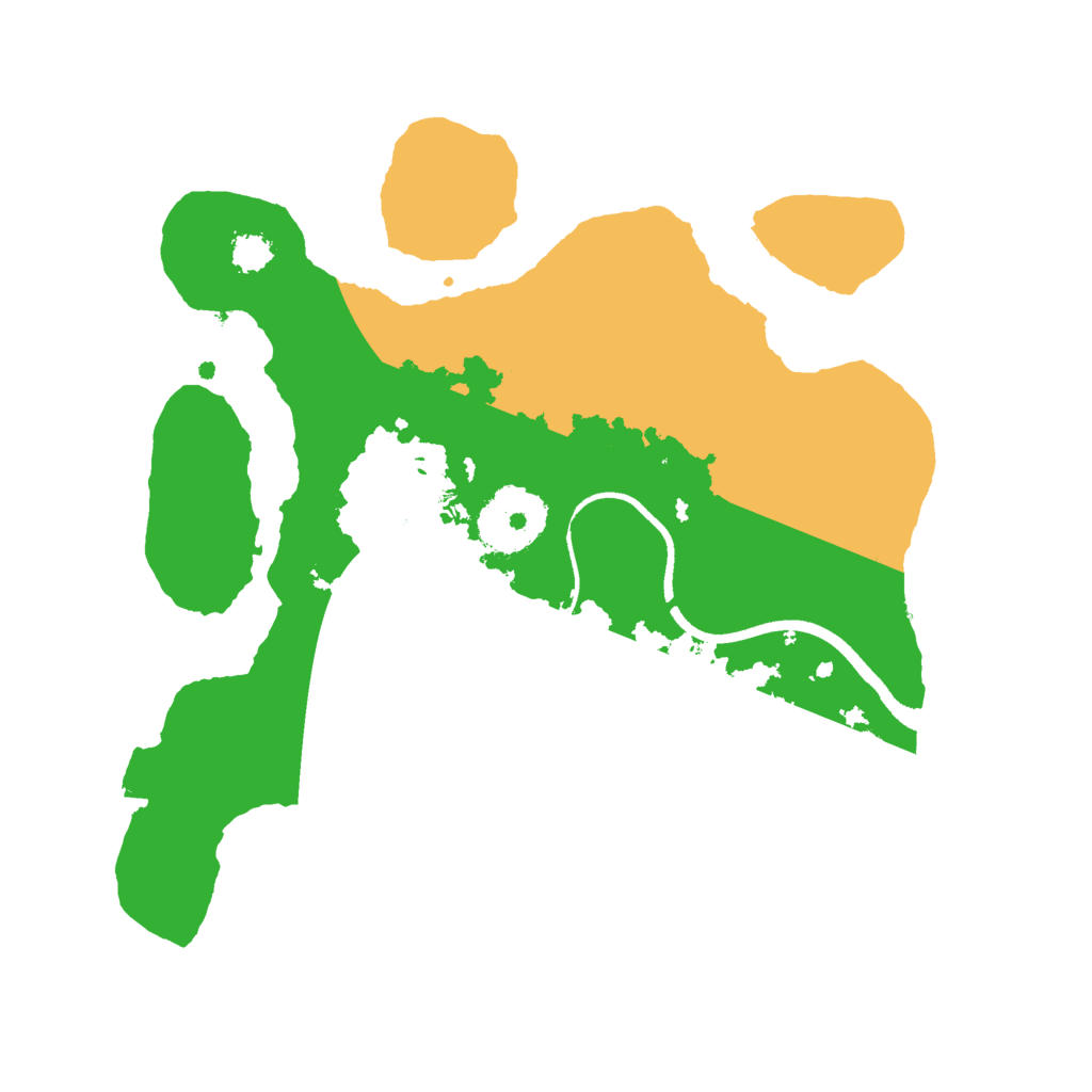 Biome Rust Map: Procedural Map, Size: 2500, Seed: 580335067