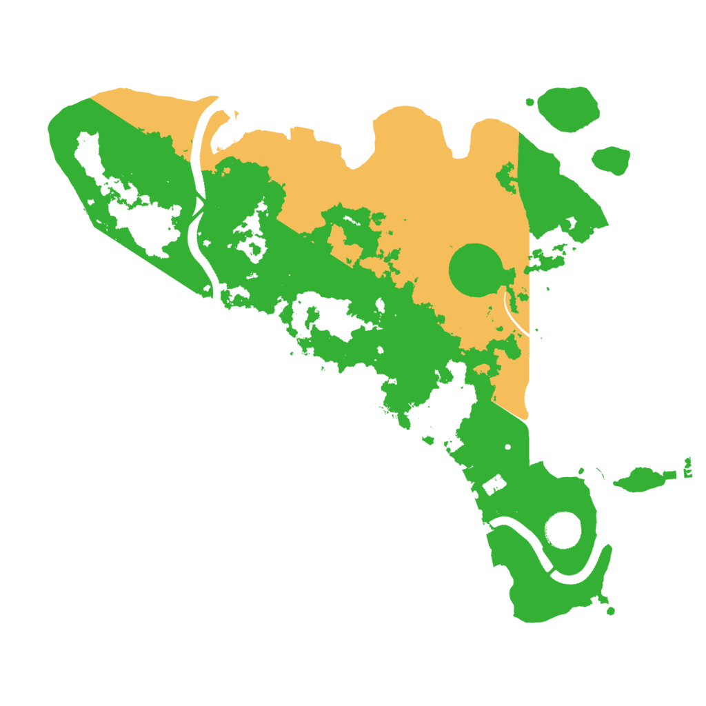 Biome Rust Map: Procedural Map, Size: 3500, Seed: 696692650