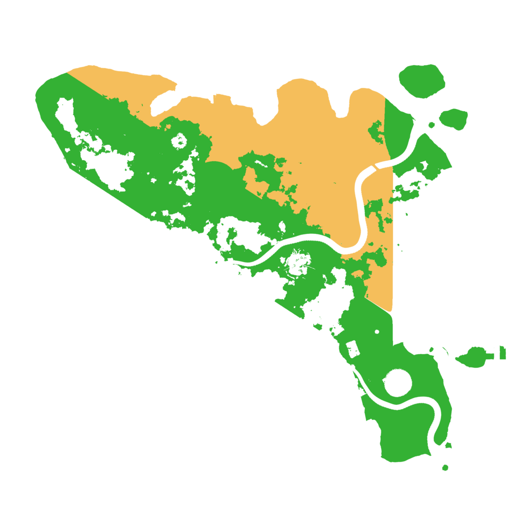 Biome Rust Map: Procedural Map, Size: 3500, Seed: 696692650