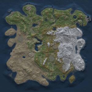 Thumbnail Rust Map: Procedural Map, Size: 4000, Seed: 202503072, 14 Monuments