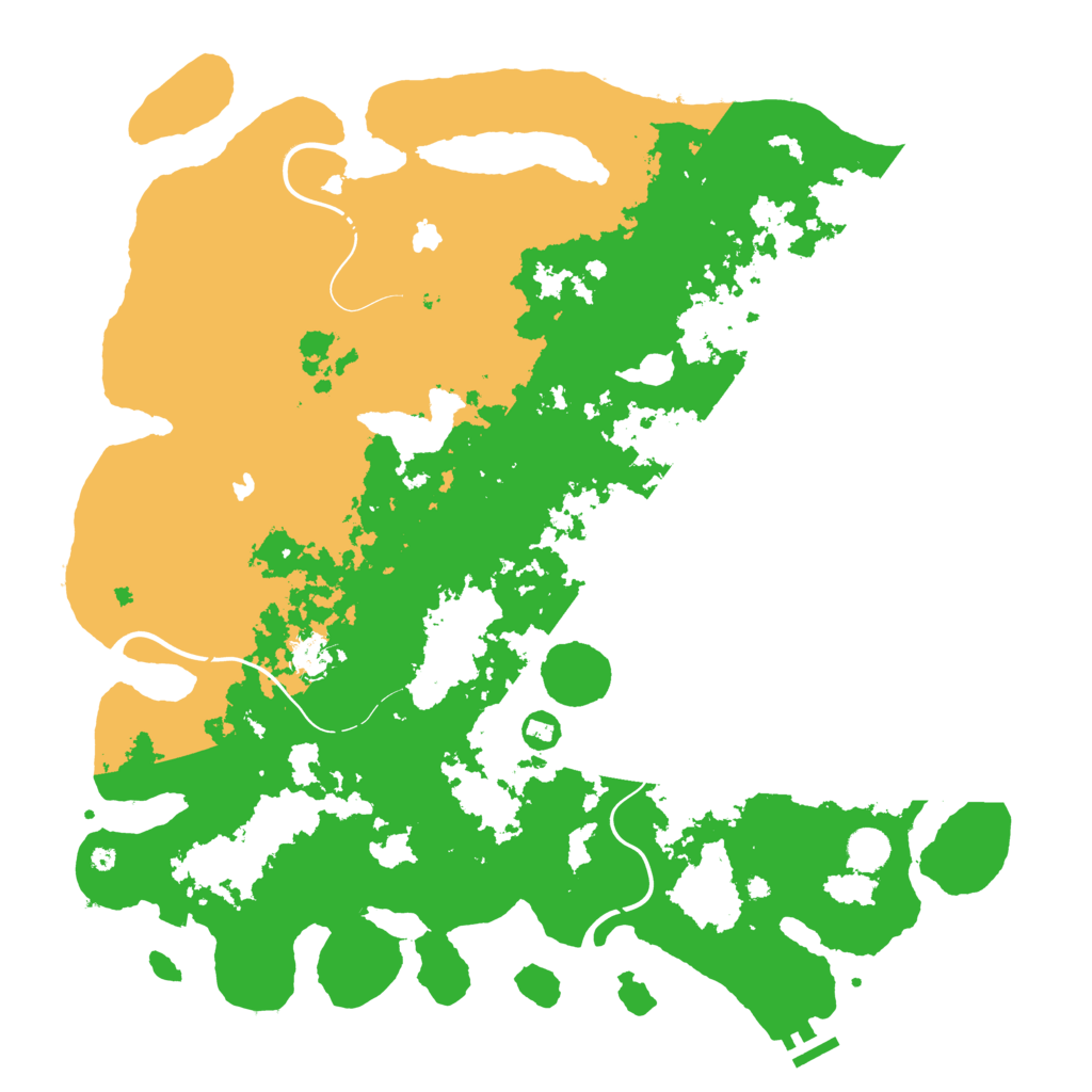 Biome Rust Map: Procedural Map, Size: 4500, Seed: 32186362