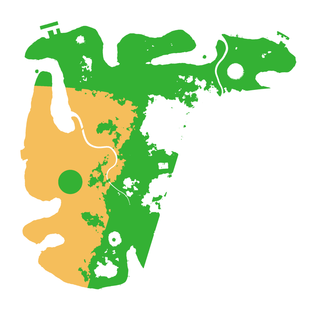 Biome Rust Map: Procedural Map, Size: 3500, Seed: 1980971