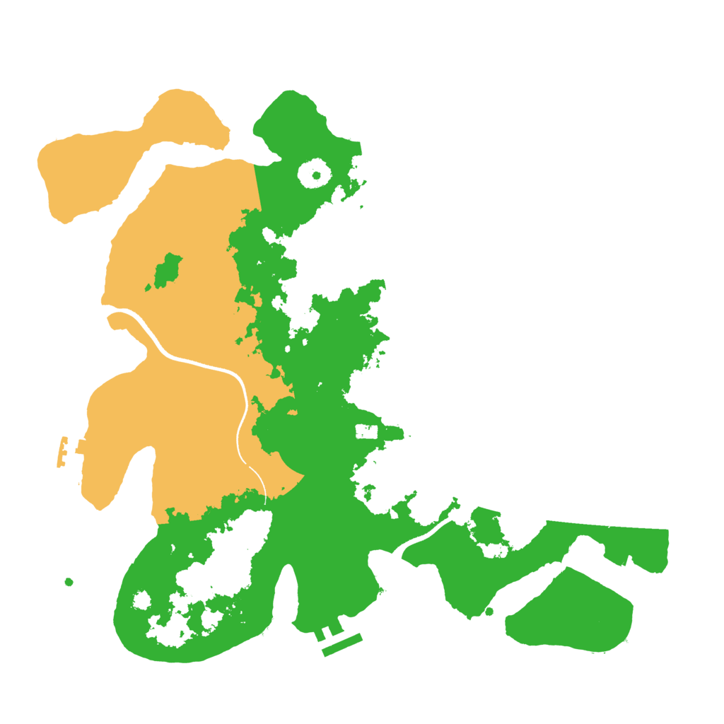 Biome Rust Map: Procedural Map, Size: 3500, Seed: 133826448