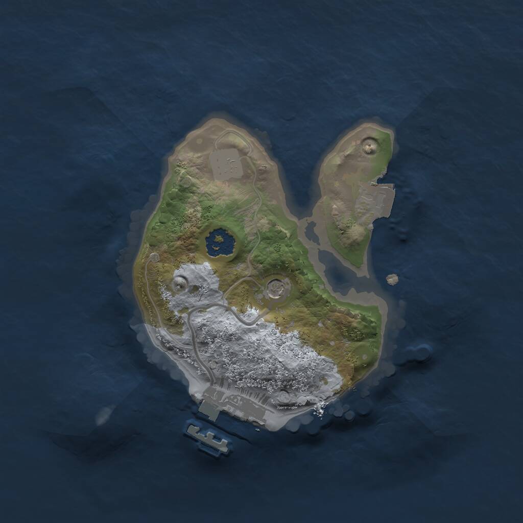 Rust Map: Procedural Map, Size: 1800, Seed: 649954930, 3 Monuments