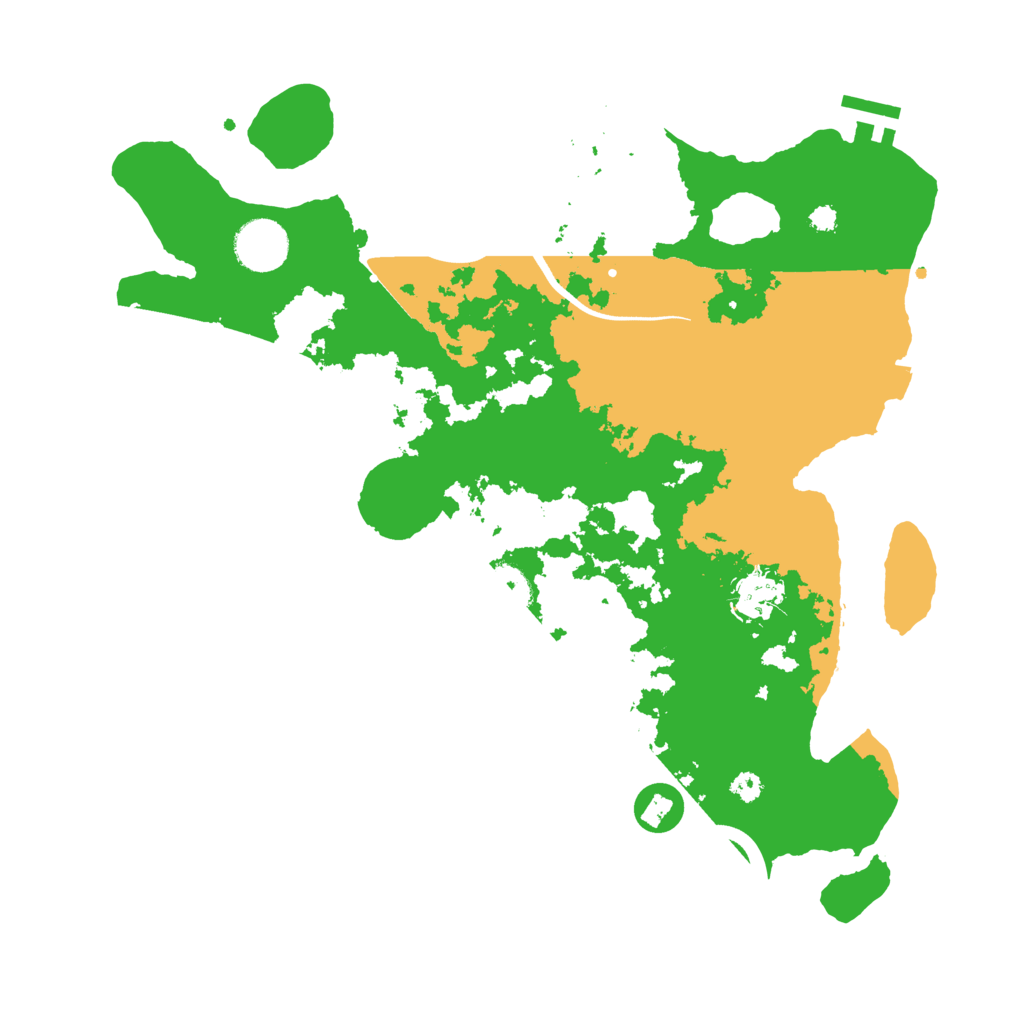 Biome Rust Map: Procedural Map, Size: 3500, Seed: 521374923