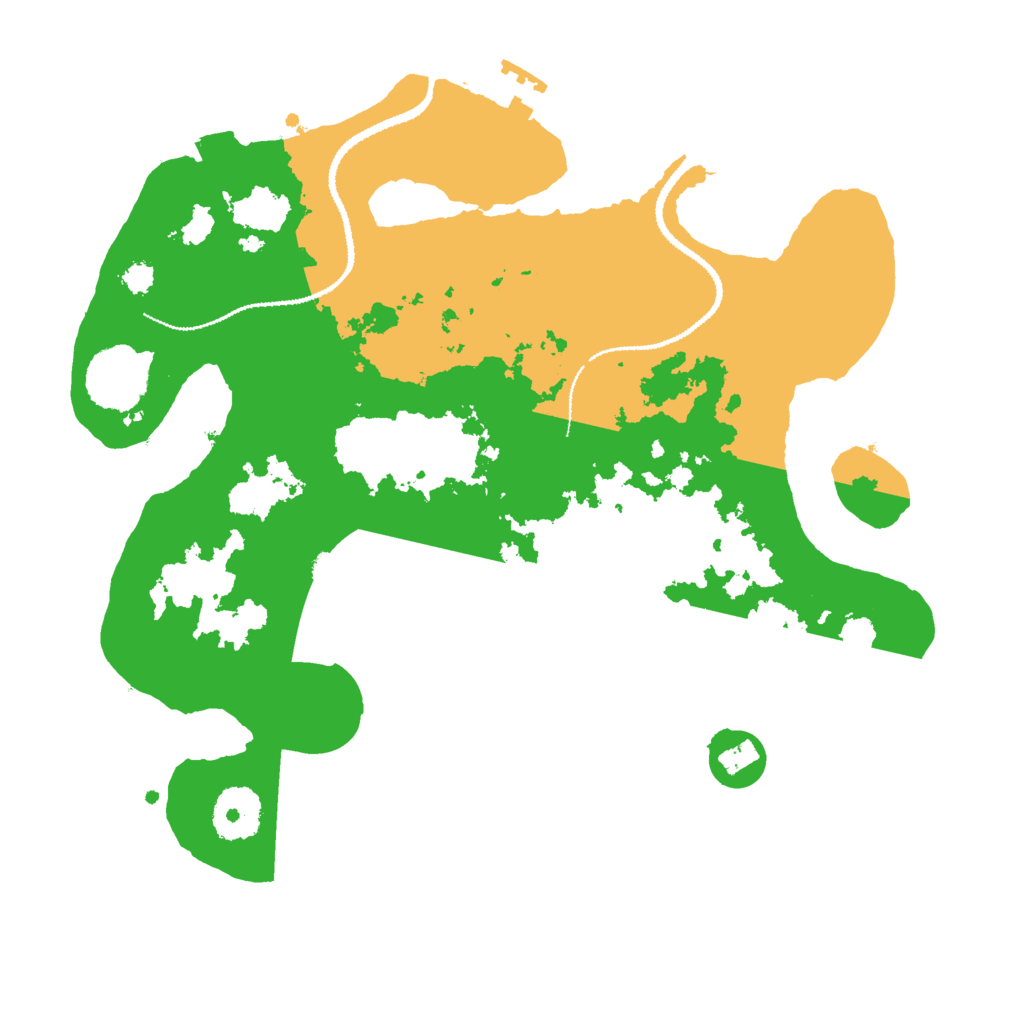 Biome Rust Map: Procedural Map, Size: 3000, Seed: 1836449411