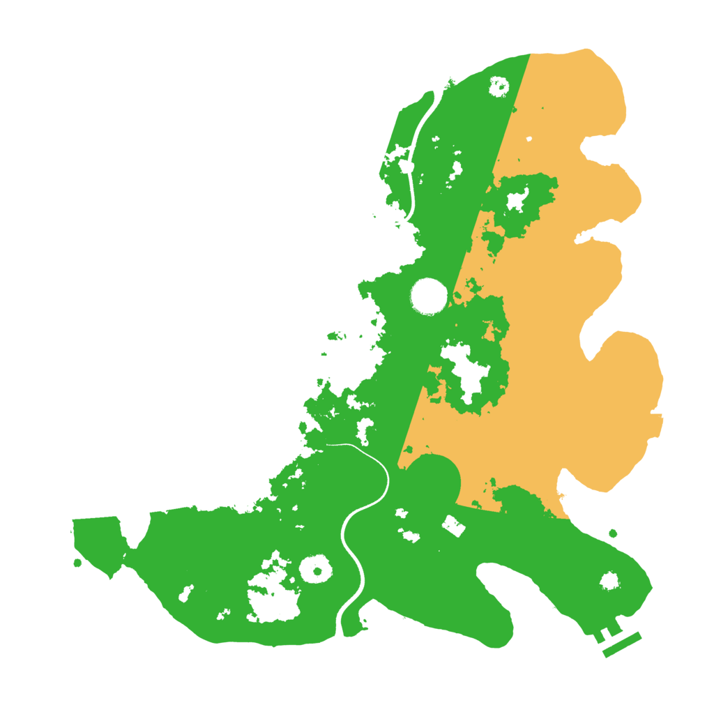 Biome Rust Map: Procedural Map, Size: 3500, Seed: 544524021