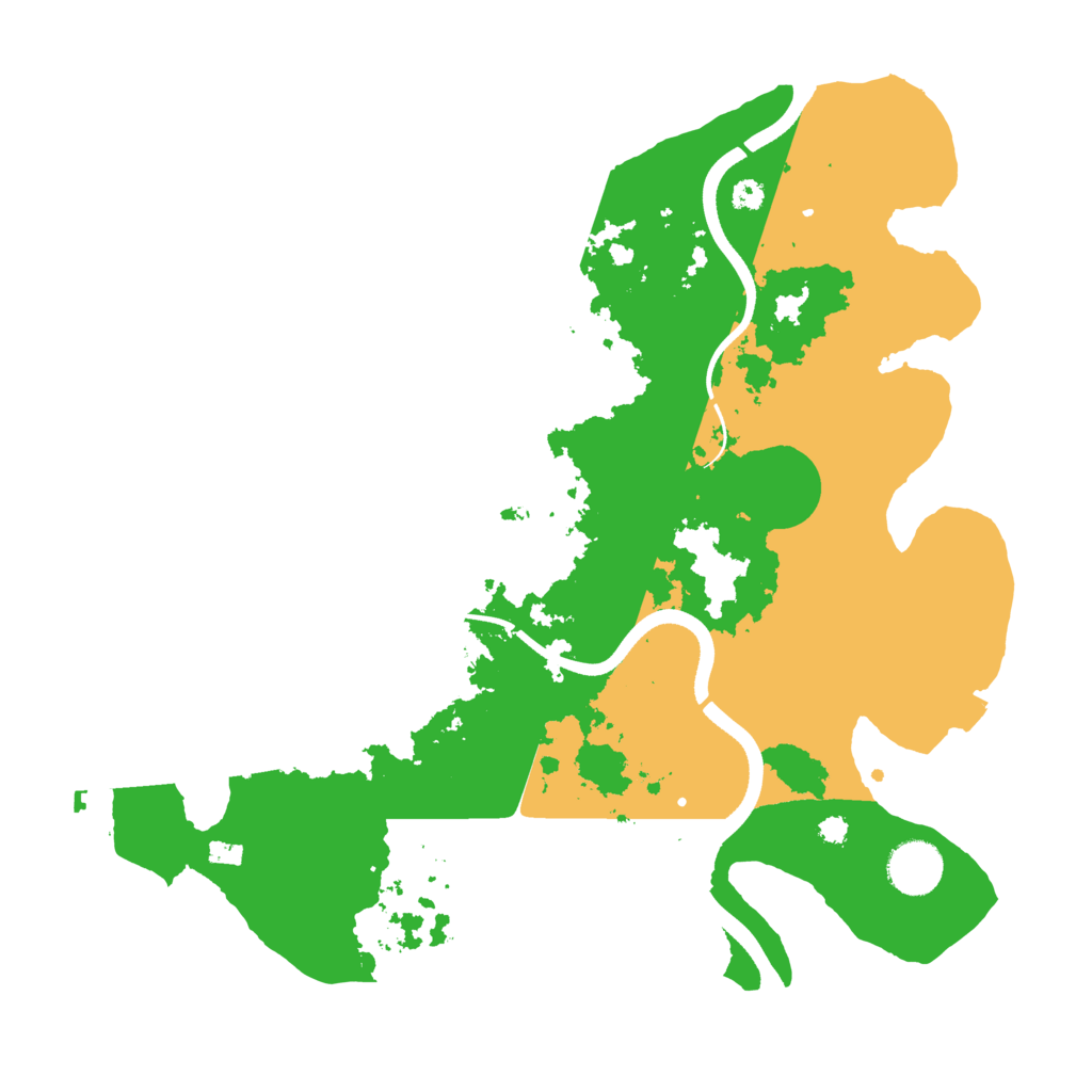 Biome Rust Map: Procedural Map, Size: 3500, Seed: 544524021