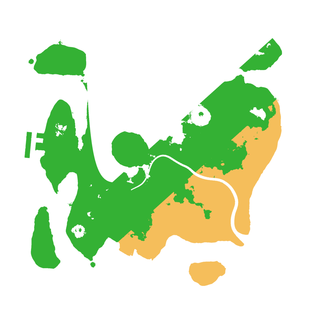 Biome Rust Map: Procedural Map, Size: 2500, Seed: 1628615150