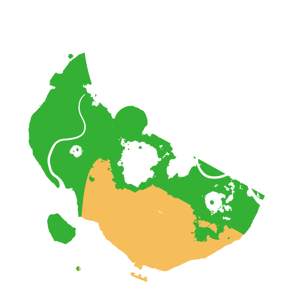 Biome Rust Map: Procedural Map, Size: 2500, Seed: 613028927