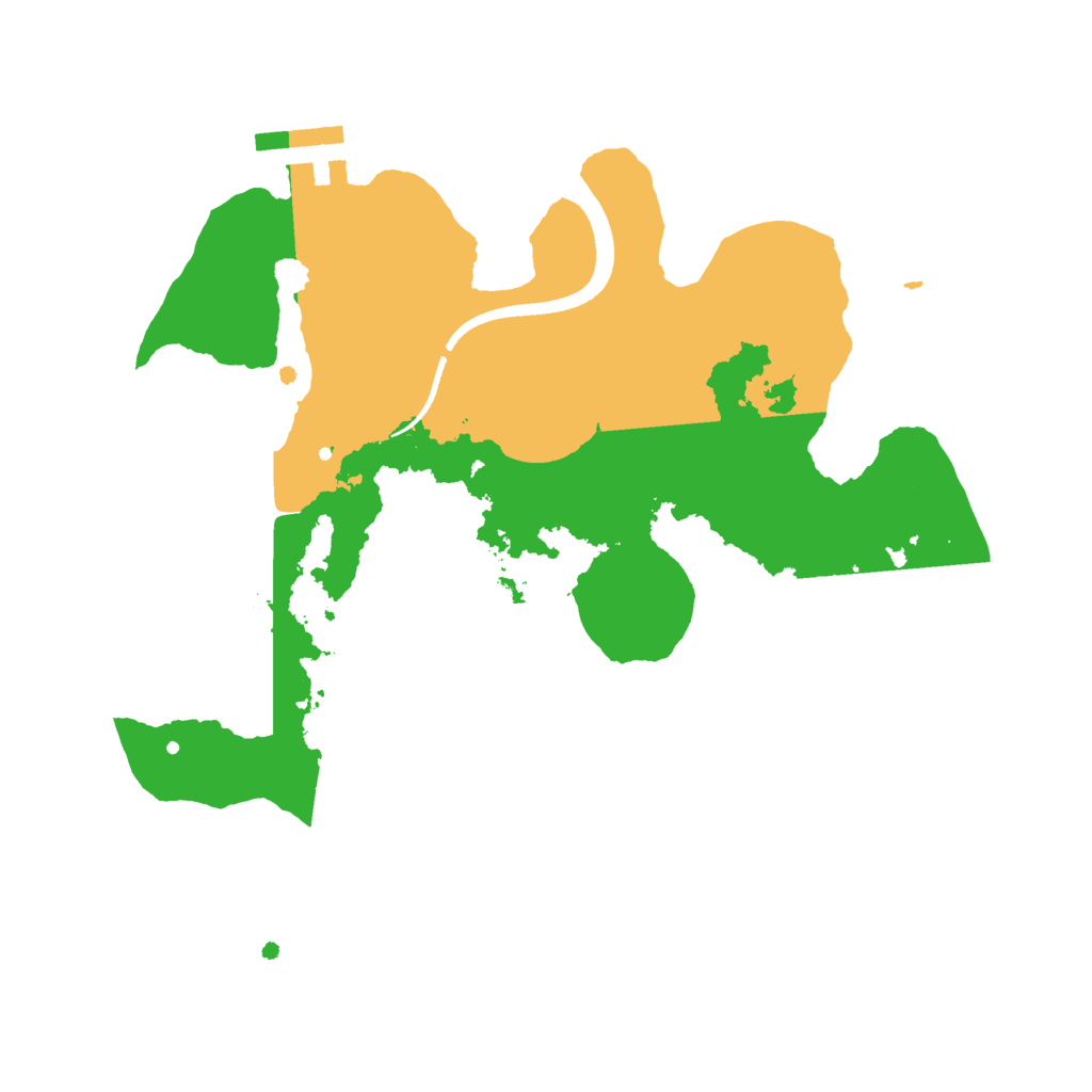 Biome Rust Map: Procedural Map, Size: 2500, Seed: 31813