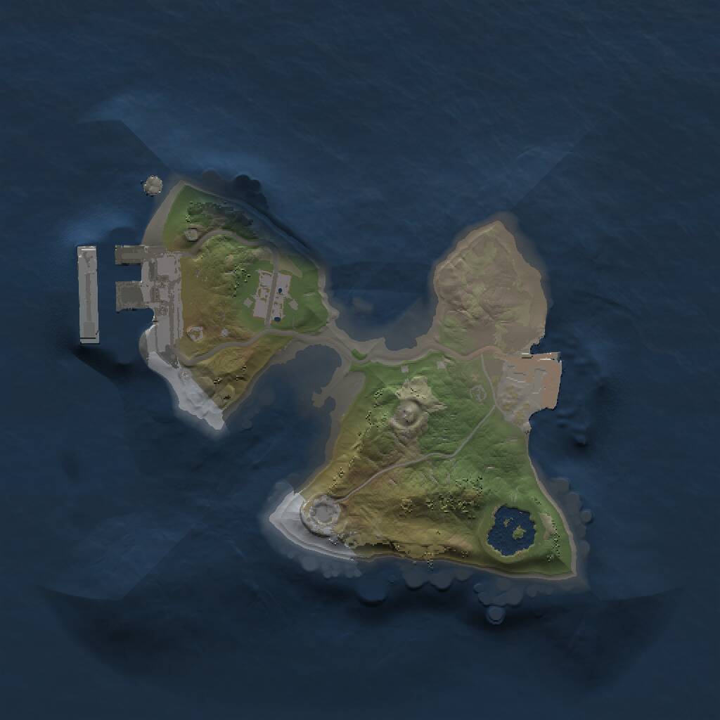 Rust Map: Procedural Map, Size: 1500, Seed: 2115600684, 2 Monuments