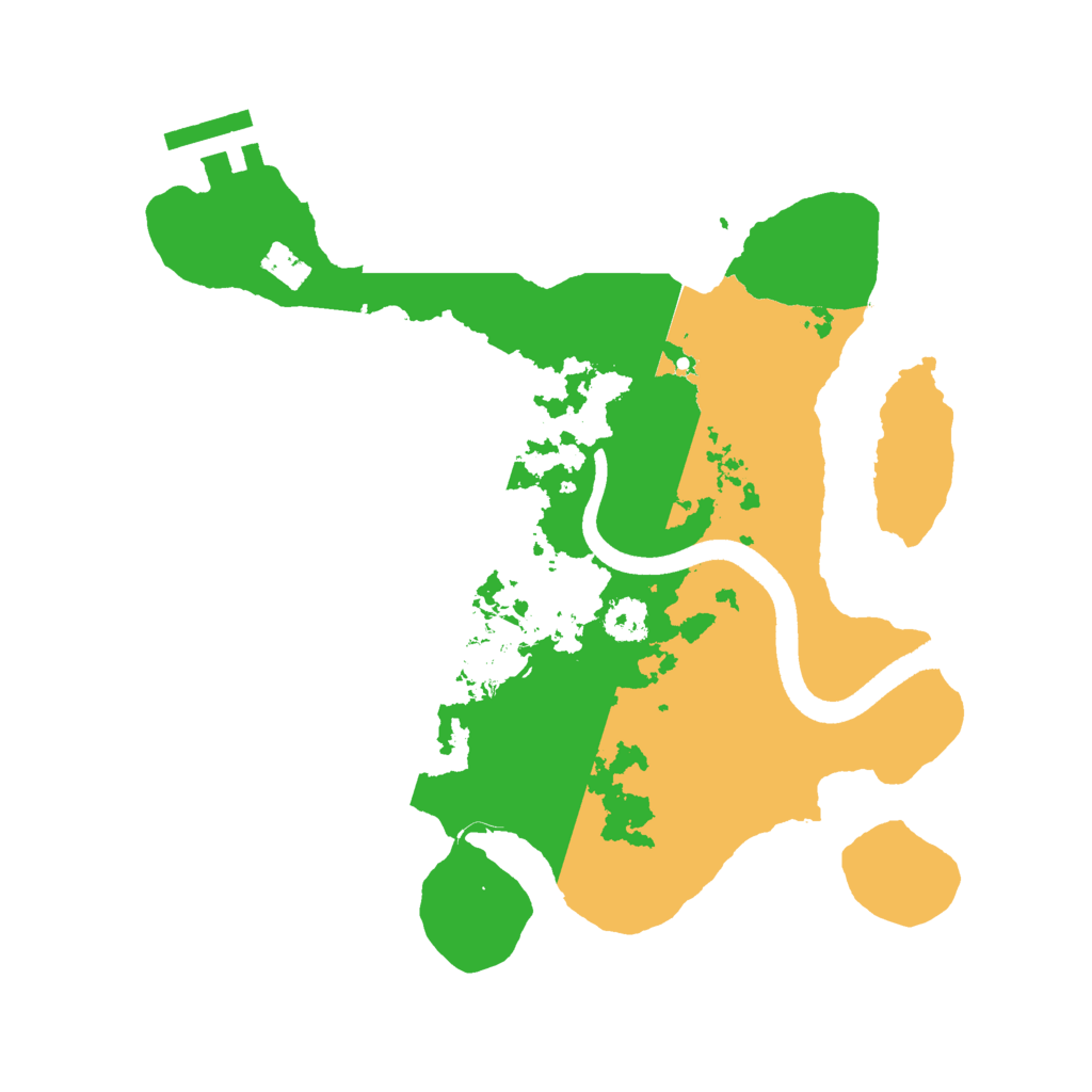 Biome Rust Map: Procedural Map, Size: 2500, Seed: 1112705392