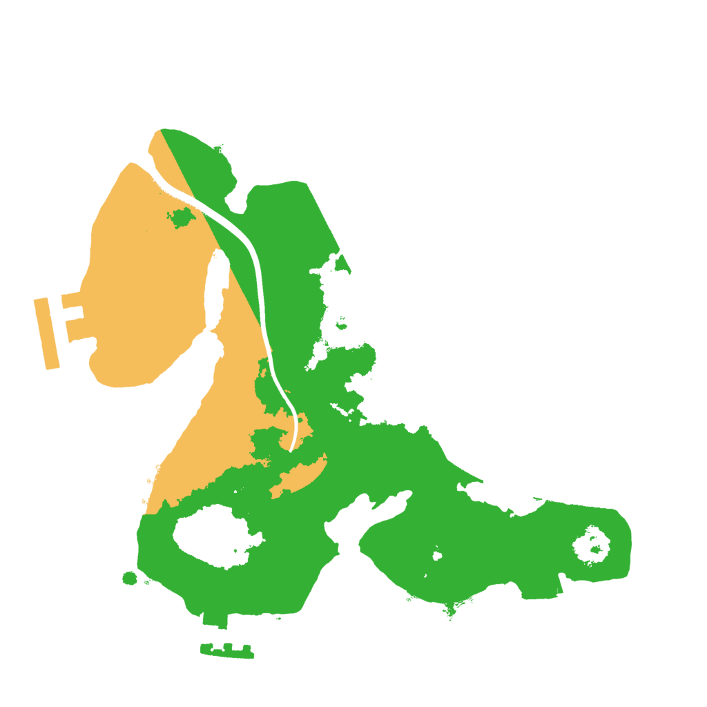 Biome Rust Map: Procedural Map, Size: 2000, Seed: 2029180865