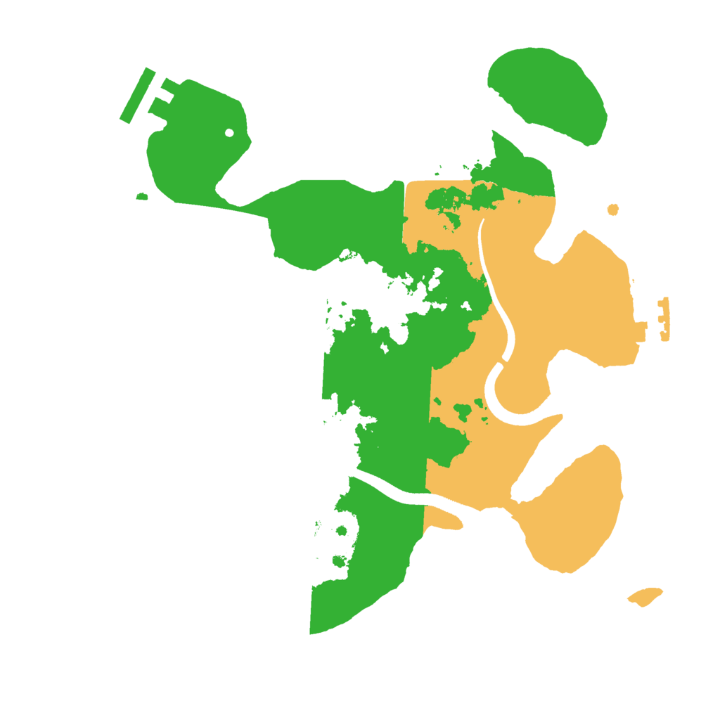 Biome Rust Map: Procedural Map, Size: 2500, Seed: 1133656112