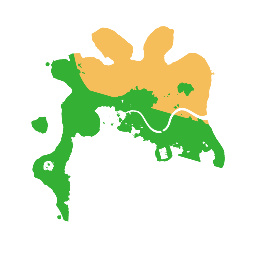 Biome Rust Map: Procedural Map, Size: 2500, Seed: 3073
