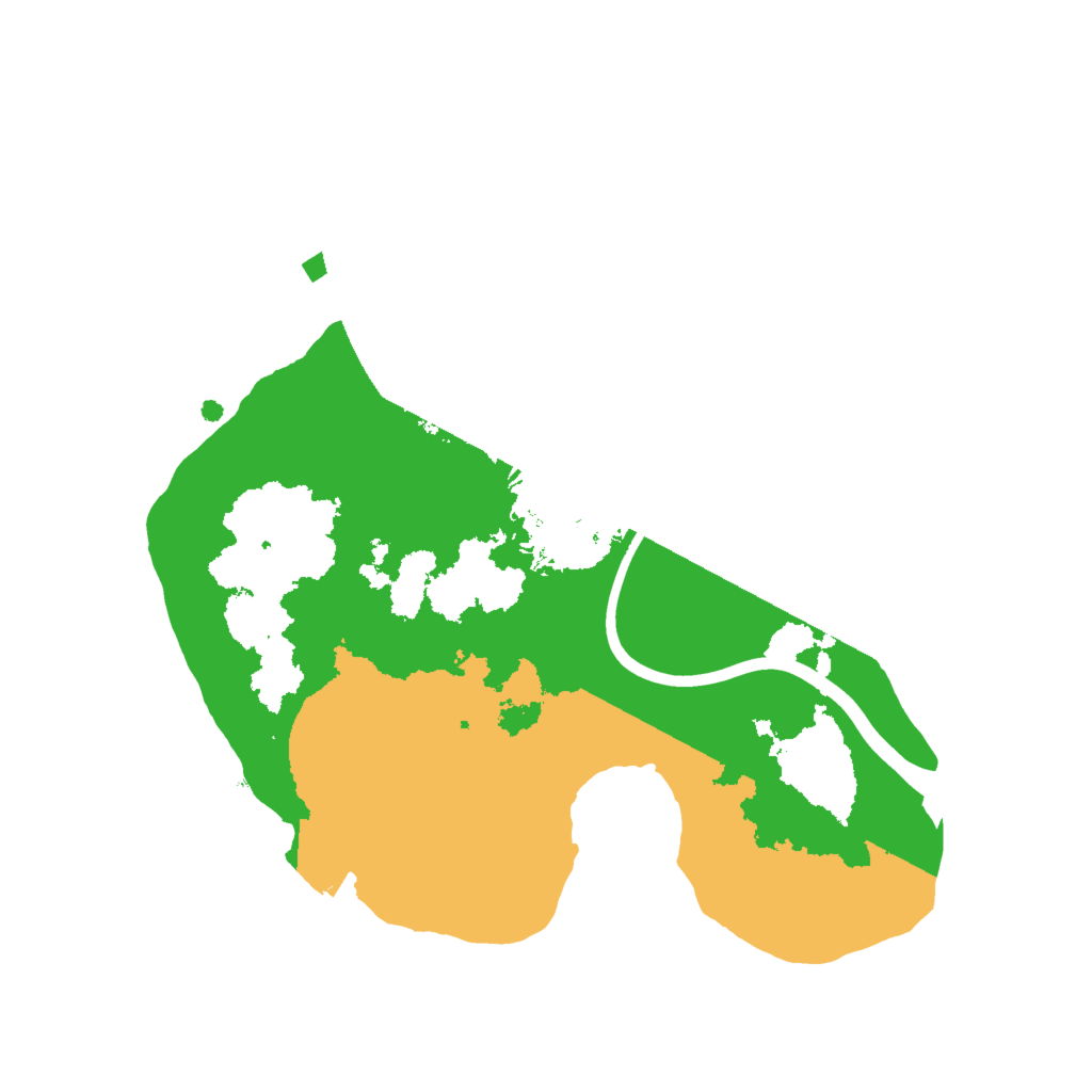 Biome Rust Map: Procedural Map, Size: 2000, Seed: 1075956715