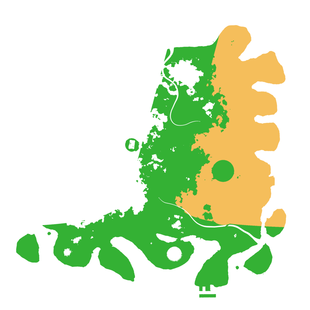 Biome Rust Map: Procedural Map, Size: 3750, Seed: 594201