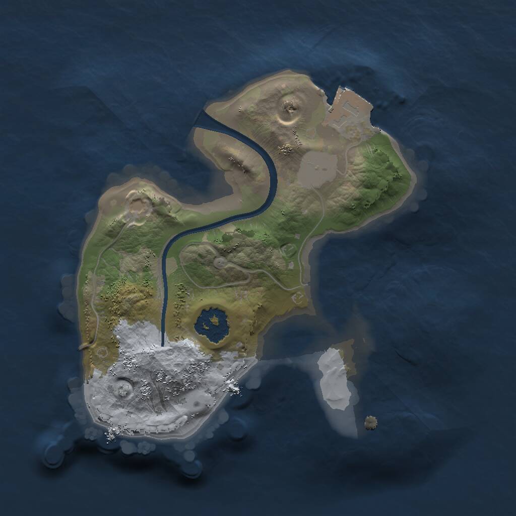 Rust Map: Procedural Map, Size: 1525, Seed: 698869, 1 Monuments