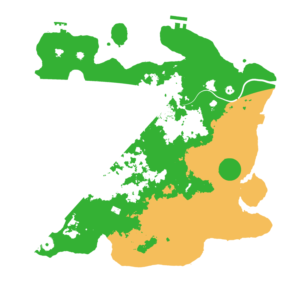 Biome Rust Map: Procedural Map, Size: 3500, Seed: 392671742