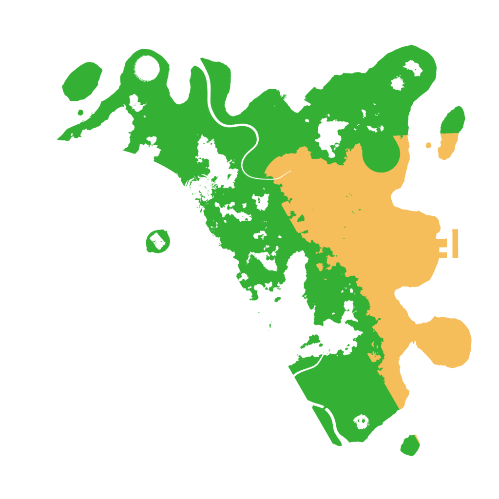 Biome Rust Map: Procedural Map, Size: 3500, Seed: 581636852