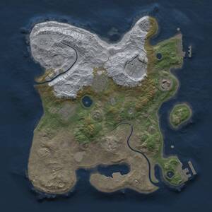 Thumbnail Rust Map: Procedural Map, Size: 3000, Seed: 652084160, 11 Monuments