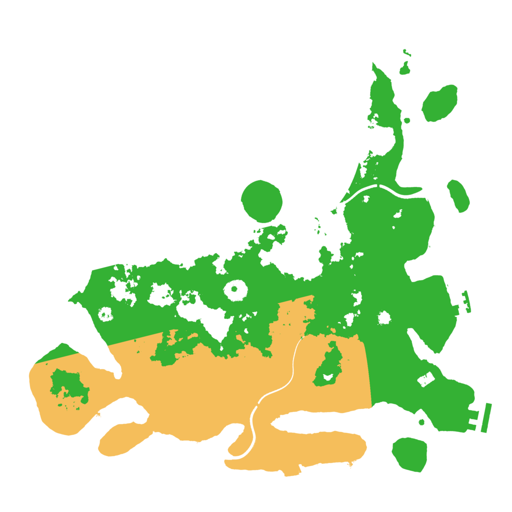 Biome Rust Map: Procedural Map, Size: 3500, Seed: 477634081