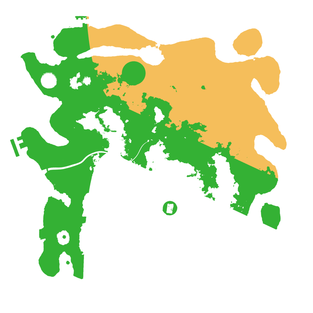 Biome Rust Map: Procedural Map, Size: 3500, Seed: 913756507