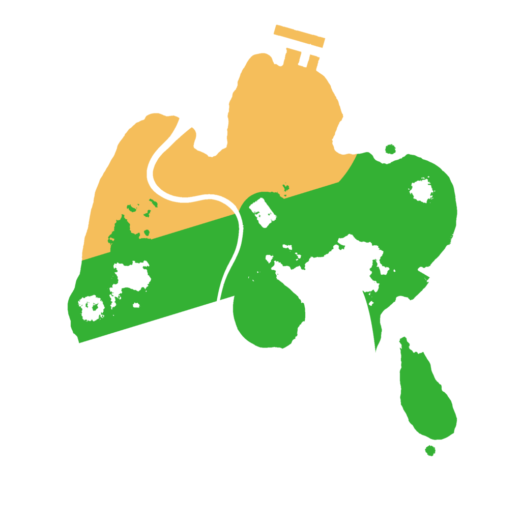 Biome Rust Map: Procedural Map, Size: 2068, Seed: 130744