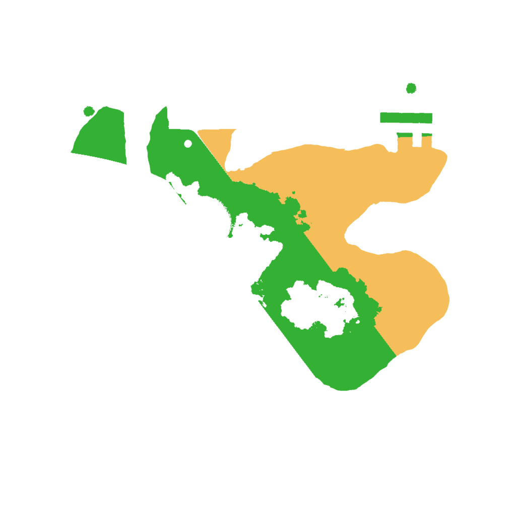 Biome Rust Map: Procedural Map, Size: 2000, Seed: 123456666