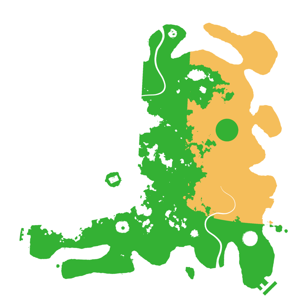 Biome Rust Map: Procedural Map, Size: 3600, Seed: 768532
