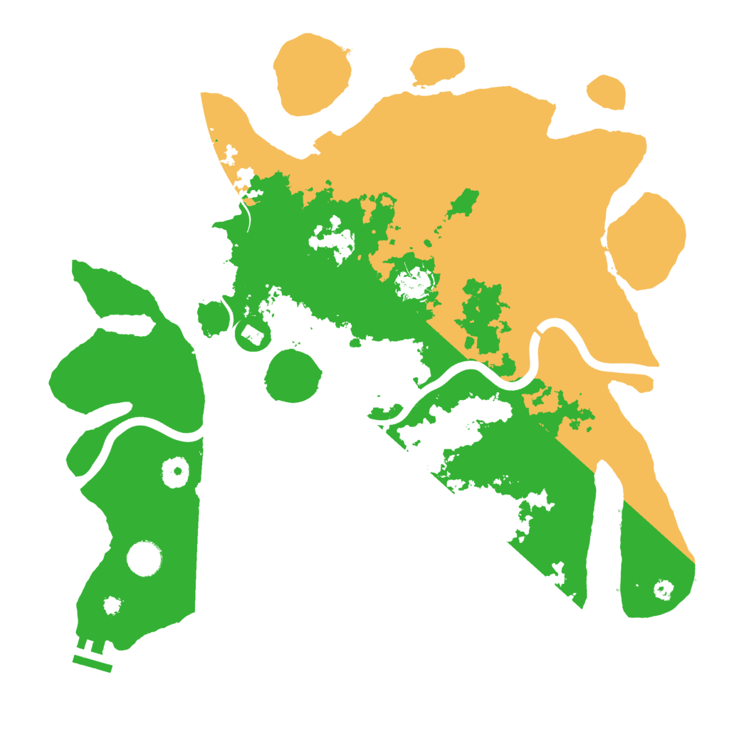 Biome Rust Map: Procedural Map, Size: 3700, Seed: 1747624810