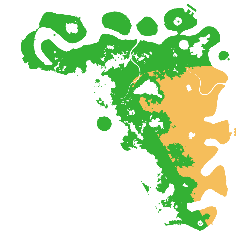 Biome Rust Map: Procedural Map, Size: 4500, Seed: 1561103270