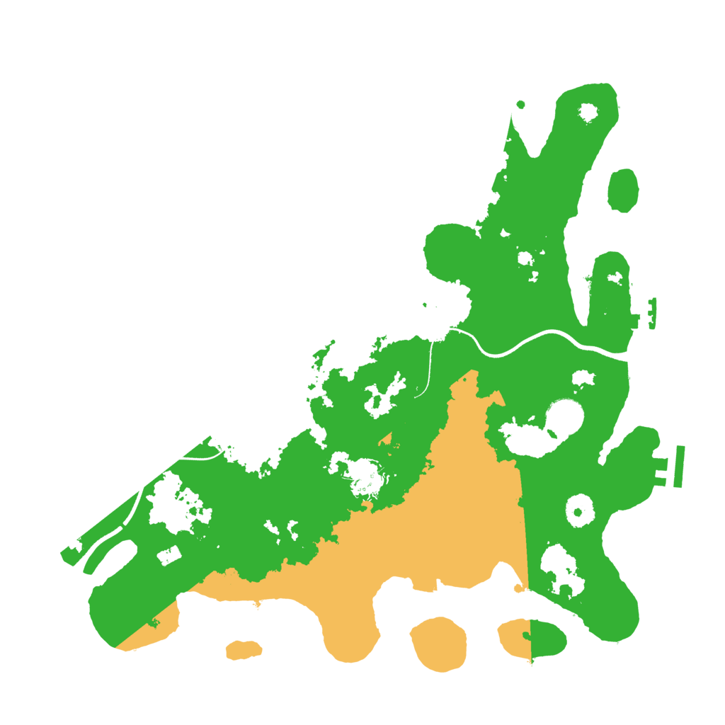Biome Rust Map: Procedural Map, Size: 3500, Seed: 1710787708