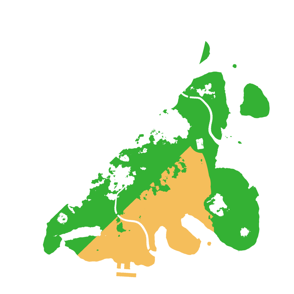 Biome Rust Map: Procedural Map, Size: 3000, Seed: 1249402228