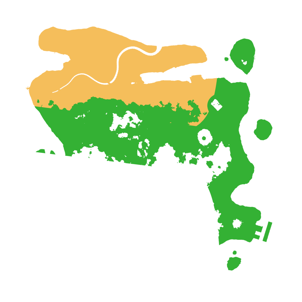 Biome Rust Map: Procedural Map, Size: 3000, Seed: 2823