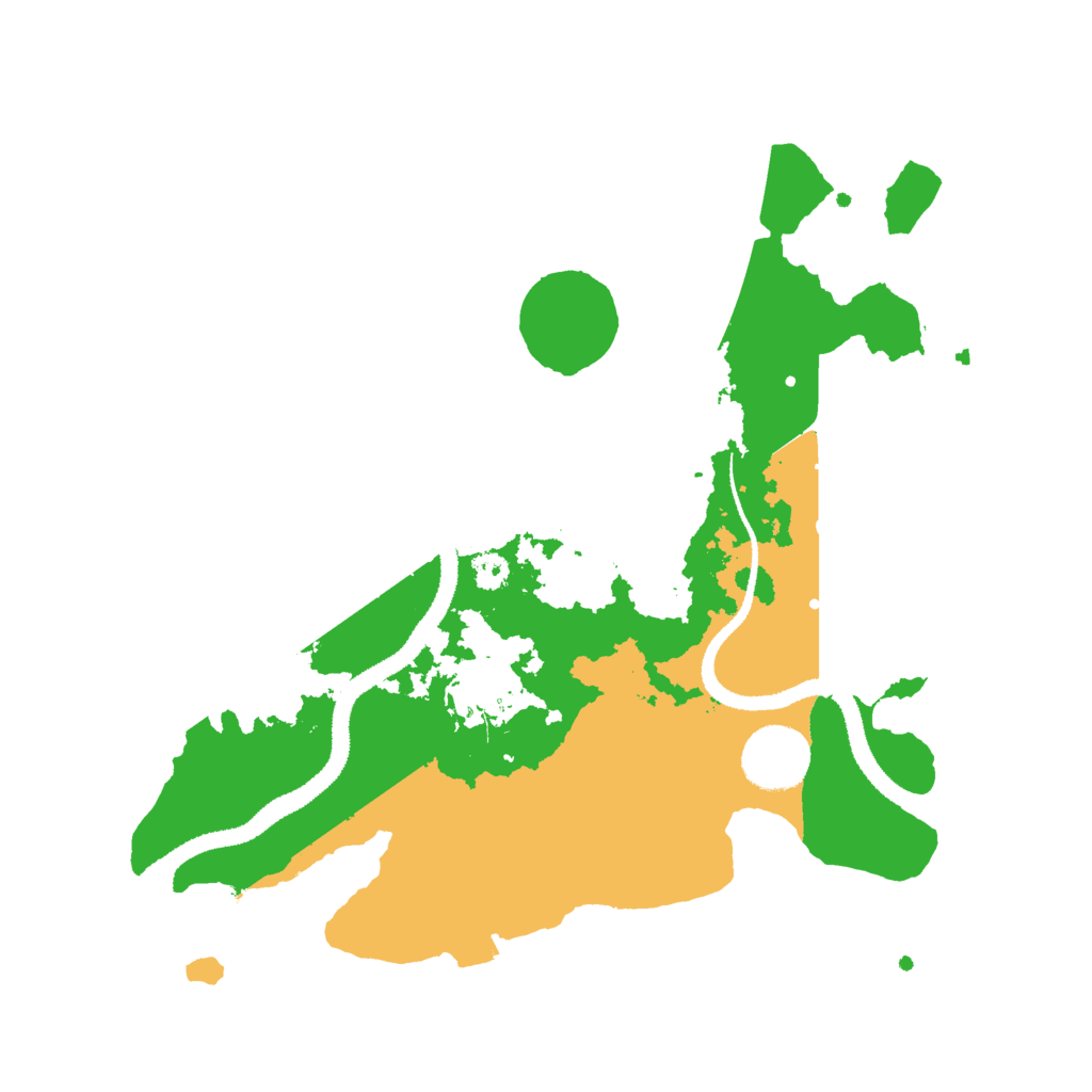 Biome Rust Map: Procedural Map, Size: 3000, Seed: 90457349