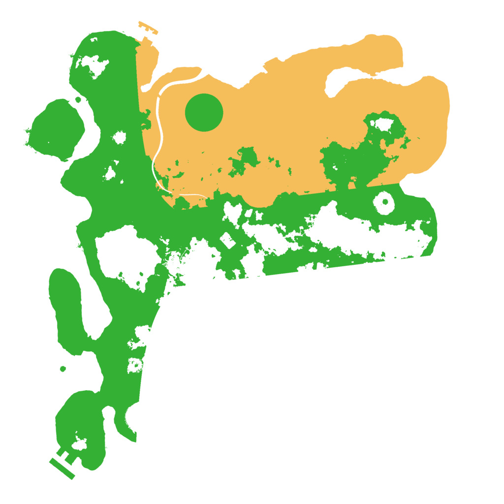 Biome Rust Map: Procedural Map, Size: 3500, Seed: 9699696