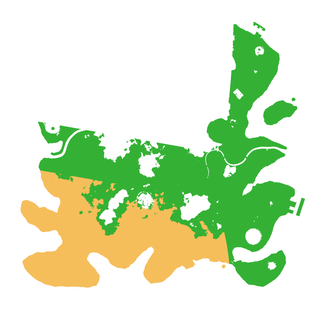 Biome Rust Map: Procedural Map, Size: 3500, Seed: 49419